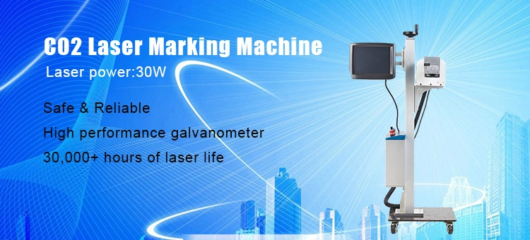 Leadjet 30W CO2 Laser Marking Machine for Pet Bottle Plastic Bag Expiration Date